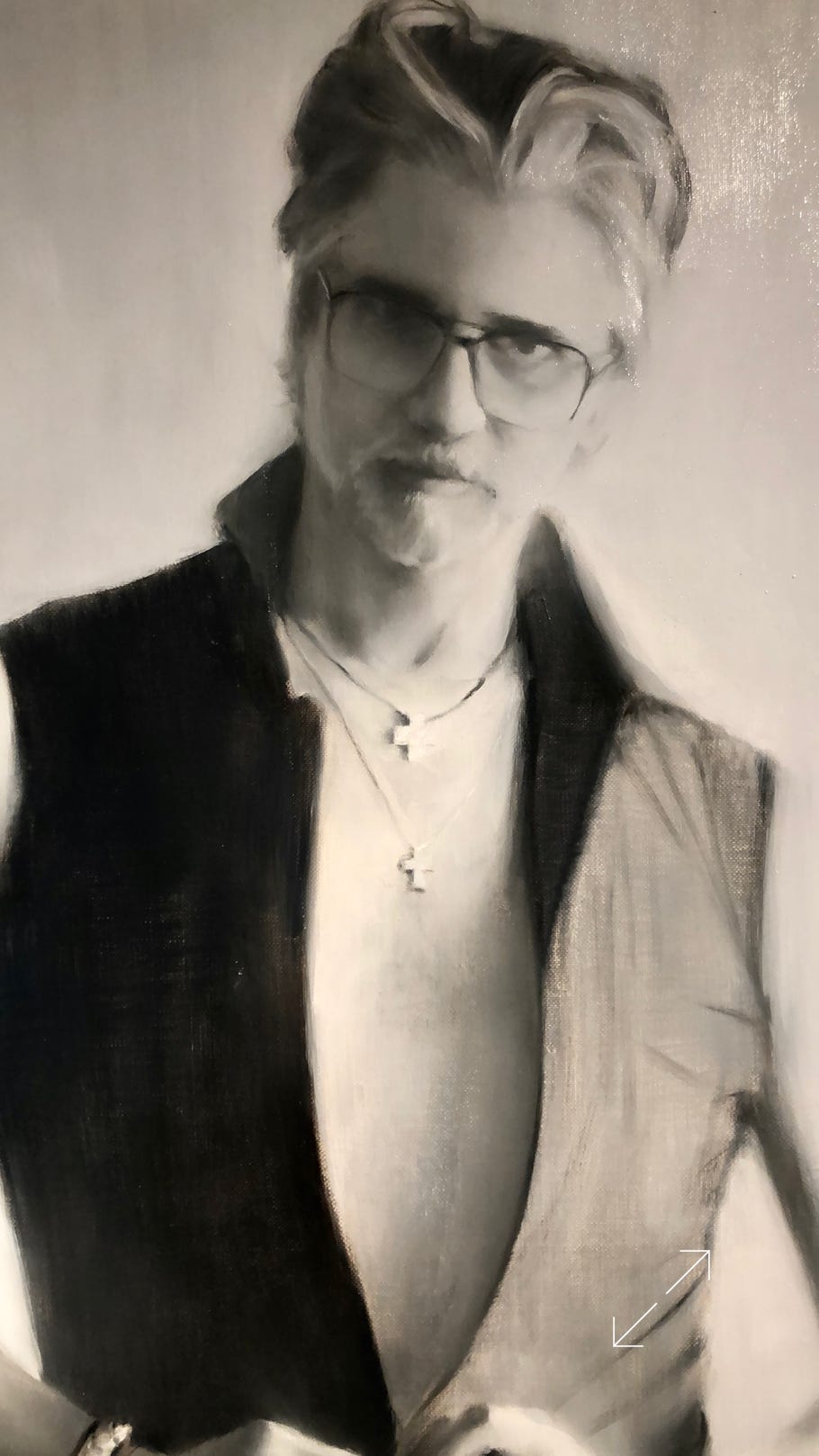 Alegría Polit. artist, painting,  minimalist, contemporary.