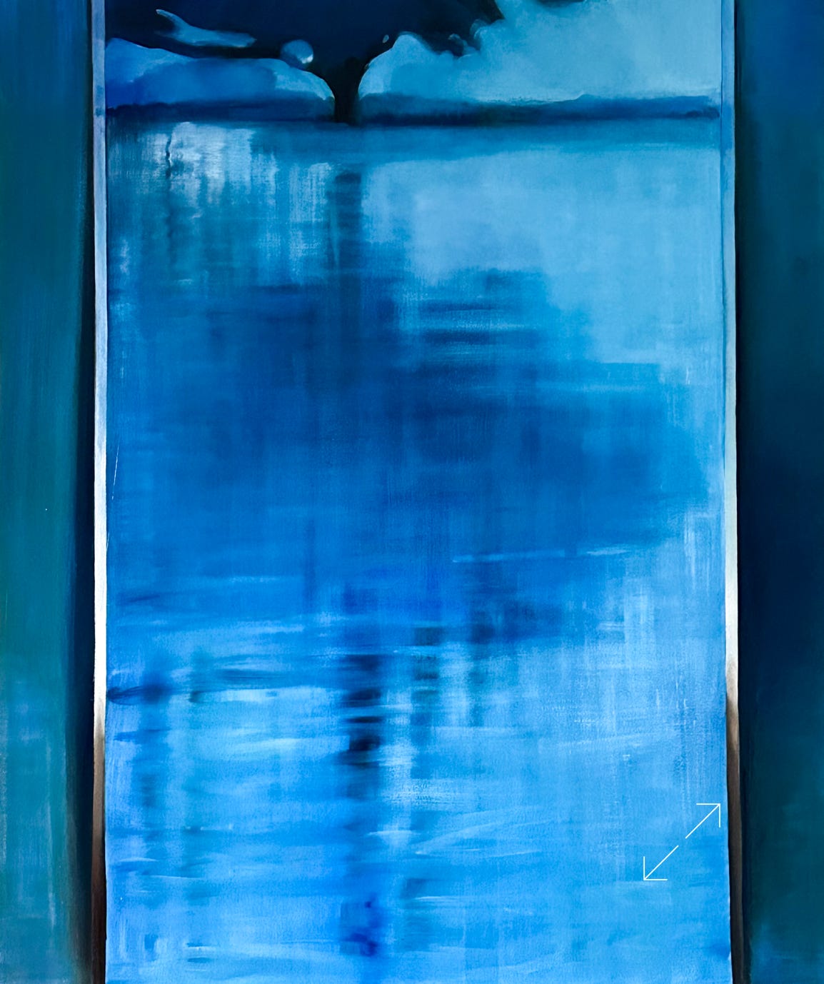 Alegría Polit. artist, painting,  minimalist, contemporary.