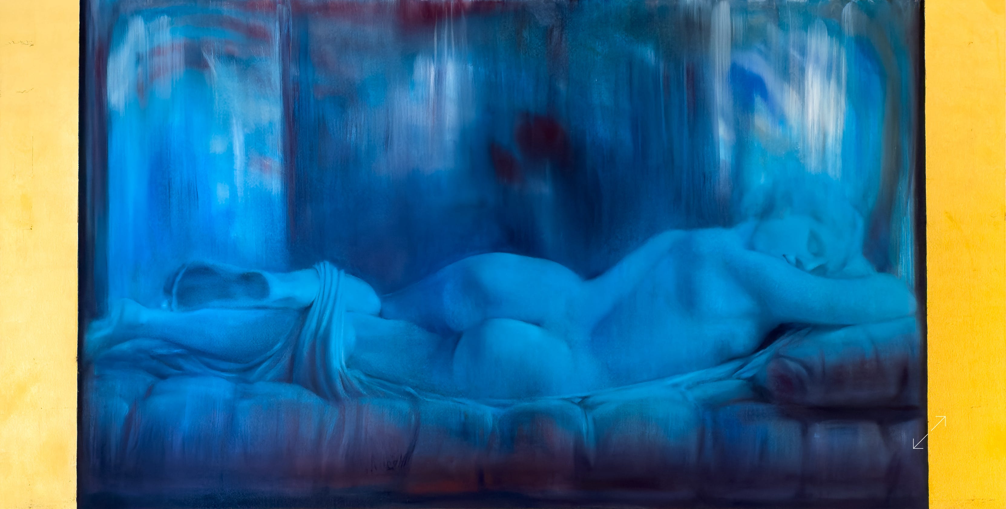 Alegría Polit. artist, painting,  minimalist, contemporary.